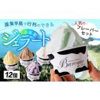 行列店のジェラートのフレーバーセット 12個