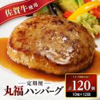 佐賀牛 丸福ハンバーグ10個 定期便 12回