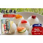 こしひかり 20kg×3回