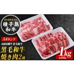 種子島 生まれ 黒毛 和牛 BBQ 焼肉セット 1kg