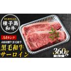 種子島 生まれ 黒毛 和牛 サーロイン 180g×2枚