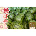 ふるさと納税 【2024年5月発送開始】【植木産】熊本スイカ (祭ばやし) 6.5~8kg前後 スイカ 果物 熊本県熊本市