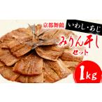 ふるさと納税 干物 みりん干し いわし&あじ セット 計1kg 京都府舞鶴市