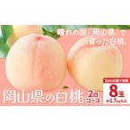 岡山の白桃2回コース 8玉