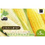 ショッピングとうもろこし ふるさと納税 【2024年8月〜発送】北海道 富良野市 とうもろこし 食べ比べ サニーショコラ 黄色 ＆ ホワイトショコラ 白色 L〜2L サイズ 計5kg.. 北海道富良野市