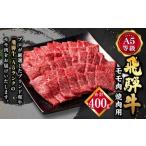 ふるさと納税 飛騨牛 A5 等級 焼肉 用 400g（ モモ肉 ） | 肉のかた山 やきにく M12S85 岐阜県美濃加茂市