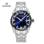 ふるさと納税 MINASE時計 DIVIDOブレスレットタイプ（VM14-M01NBL-SSB） 腕時計 腕時計 【協和精工株式会社】[F11901] 秋田県湯沢市