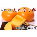 ふるさと納税 【秋の味覚】和歌山産のたねなし柿2L〜4Lサイズ約2kg（化粧箱入り）★2024年10月上旬頃より順次発送【TM39】 和歌山県由良町