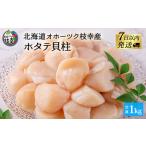 ふるさと納税 【枝幸ほたて】甘みたっぷり肉厚！大粒冷凍ほたて貝柱1kg 山武水産【 ほたて 帆立 ホタテ 冷凍 魚貝類 魚介類 北海道 オホーツク .. 北海道枝幸町