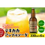 ふるさと納税  摘果りんごのアップサイクルドリンク テキカカアップルソーダ 330ml×6本 青森 弘前 林檎 リンゴ 青森県弘前市