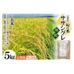3回 定期便 希少品種米 ササシグレ 玄米 5kg×3回