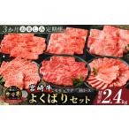 ふるさと納税 3か月お楽しみ定期便『宮崎牛よくばりセット』総重量2.4kg 肉 牛 牛肉 おかず 国産_T030-136 宮崎県都農町