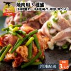 焼肉 3種盛 豚トロ 豚タン 牛カルビ 1セット