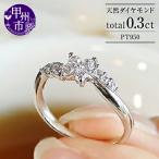 指輪 天然 ダイヤモンド 0.3ct 10石