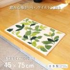 玄関マット リーフグリーン 45×75cm