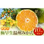 ふるさと納税 【先行予約】 訳あり 極早生温州みかん 約10kg+傷み保証分400g 2S〜3Lサイズおまかせ 【2025年9月下旬から10月中旬までに順次発送.. 三重県紀宝町