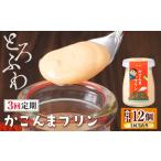 ふるさと納税 2362 【3回定期】とろふわ! かごんま プリン 12個セット KN021-T23 定期便 お楽しみ スイーツ お菓子 洋菓子 詰め合わせ 財宝 .. 鹿児島県鹿屋市