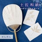 伝統技術 紙漉きの技 土佐和紙うちわ&はがきセット