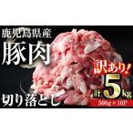 ふるさと納税 【訳あり】鹿児島県産 豚肉 切り落とし(計5kg・500g×10パック)【おきどき】A458-v03 鹿児島県曽於市