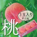 ふるさと納税 山梨直送!完熟桃3玉入り  ギフト化粧箱入り お試しにちょうどいいサイズ【配送不可地域：離島・沖縄県】【1485567】 山梨県山梨市