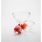 酒杯 さかずき ガラス 金魚 1個