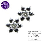 ピアス 天然 ダイヤモンド ブラックダイヤモンド