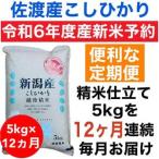 ふるさと納税 【令和6年度産新米・定期便予約】佐渡羽茂産コシヒカリ 5kg(精米)　全12回 新潟県佐渡市