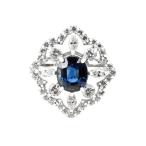 サファイア 1.993ct ダイヤモンドプラチナリング