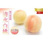 ふるさと納税 桃 2026年 先行予約 清水 白桃 等級 エース 約1.5kg 5〜7玉入りもも モモ 岡山 国産 フルーツ 果物 ギフト 桃茂実苑 岡山県岡山市