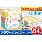 ふるさと納税 ティッシュペーパー スコッティ フラワーボックス250組 54箱(3箱×18パック) 日用品 まとめ買い 必需品 備蓄 7日以内発送 ティ.. 秋田県秋田市