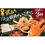 ふるさと納税 【訳あり】急速冷凍 ボイルかに 越前せいこがに 150g前後 × 3杯入 越前かに 食べ方しおり付【海鮮 蟹 セコガニ ずわいがに雌 .. 福井県越前町