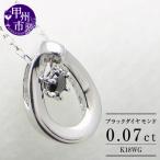 ネックレス ブラックダイヤモンド シンプル