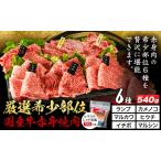 牛赤身焼肉6種セット 約540g