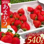 農家直送 あまおう 270g以上×2P 土耕栽培