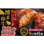 博多和牛ハンバーグ 6個