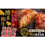 博多和牛ハンバーグ 6個