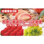 ふるさと納税 〈定期便〉【2・7・8月 全3回】和歌山厳選フルーツ(いちご・桃・シャインマスカット )◇ |フルーツ フルーツ フルーツ 定期便.. 和歌山県美浜町