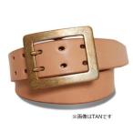 天神ワークス レザーベルトBE404 OLIVE〈30インチ〉