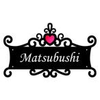 表札ネームプレートハートのティアラアルミ製表札