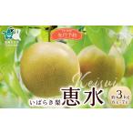 ふるさと納税 【先行予約 2025年】梨 恵水 約3kg 6玉〜7玉 | 茨城県 常陸太田市 桧山果樹園 農家直送 フルーツ 甘い なし 梨 恵水 産地直送 .. 茨城県常陸太田市