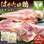 はかた地鶏 モモ ムネ セット 2kg