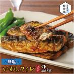 境港産 無塩いわしフィレ 計2kg