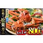ふるさと納税 <月〜木着※指定日不可><先行予約受付中!・11月中旬〜2月末発送予定>浜茹松葉ガニ足欠(2枚/計約800g以上)国産 境港 かに カニ.. 鳥取県境港市