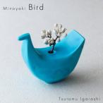 五十嵐務 くま 一輪挿し トルコブルー JS企画
