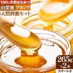 九戸の山栗蜜 アカシア 天然はちみつセット 265g×2本