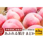 ふるさと納税 もも【2025年産 あふれる果汁 まどか】家庭用 約3kg 8〜14玉程度 ASIAGAP認証農場 津軽農園 採れたて 農家直送 青森県弘前市