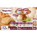ふるさと納税 ハーゲンダッツ『ミニカップ(6個)&クリスピーサンド(6個)セット』アイスクリーム アイス スイーツ デザート ハーゲンダッツ ハー.. 北海道浜中町