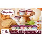 ふるさと納税 ハーゲンダッツ『ミニカップ(12個)&クリスピーサンド(6個)セット』アイスクリーム アイス スイーツ デザート ミルクアイス アイス.. 北海道浜中町