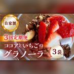 いちごとココアのグラノーラ3袋 family農園watanabe