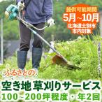 ふるさとの空き地草刈サービス 年2回